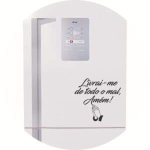 Adesivo de Casa Livrai-me de todo o Mal, Amém!