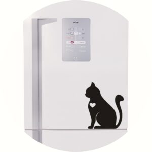 Adesivo de Casa Coração de Gato Amor