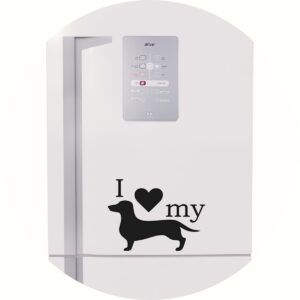 Adesivo de Casa I Love My Daschund Salsichinha