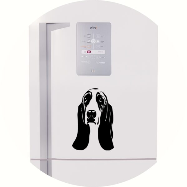 Adesivo de Casa Cachorro Basset Hound