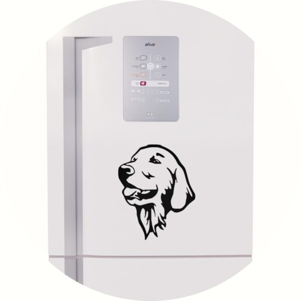 Adesivo de Casa Cachorro Golden Retriver Perfil