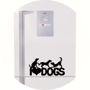 Adesivo de Casa I Love Dogs! Eu Amo Cães