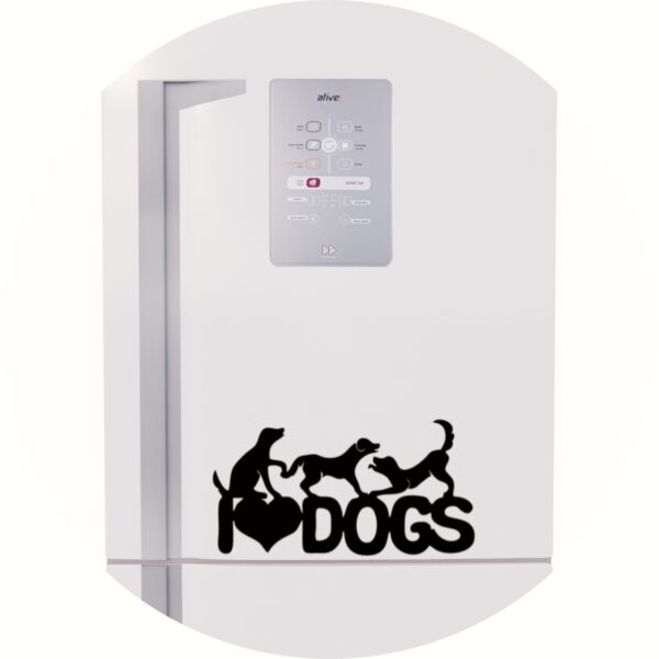 Adesivo de Casa I Love Dogs! Eu Amo Cães