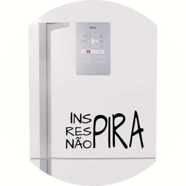 Adesivo de Casa Inspira Respira Não Pira