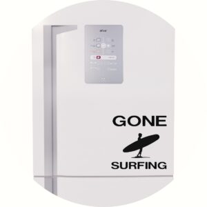 Adesivo de Casa Surf Gone Surfing Surfista