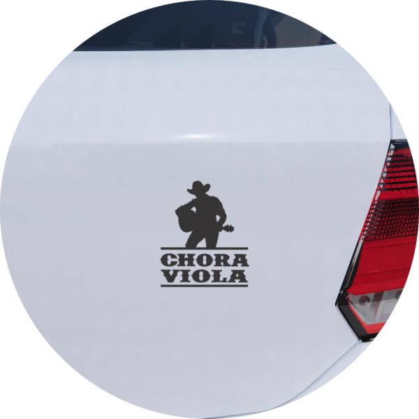 Adesivo de Carro Sertanejo Chora Viola