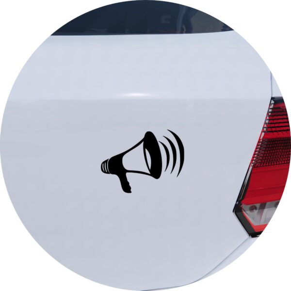 Adesivo de Carro Megafone Falando