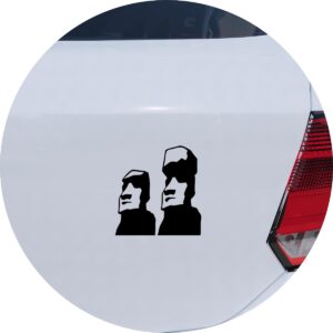 Adesivo de Carro Estatuas Cabeça Moai