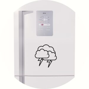 Adesivo de Casa Nuvens Carregadas com Raios