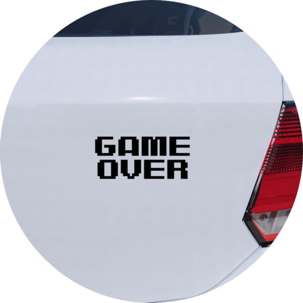 Adesivo de Carro Game Over