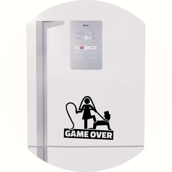 Adesivo de Casa Casamento Game Over