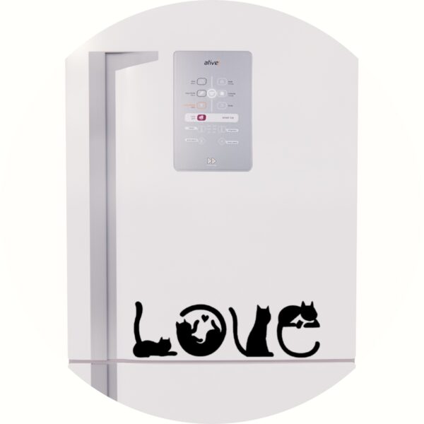 Adesivo de Casa Love Amor Por Gatos