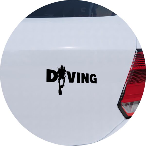 Adesivo de Carro Mergulhador Diving