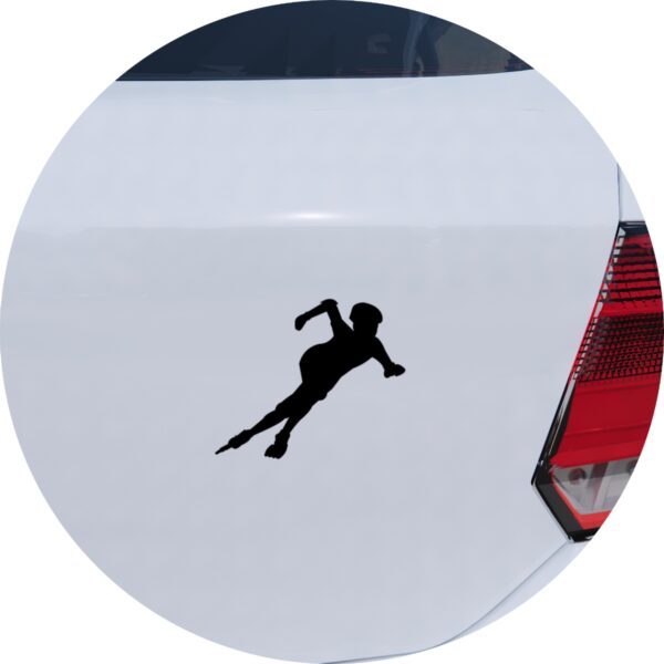 Adesivo de Carro Patinador com Patins Roller