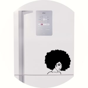 Adesivo de Casa Mulher Beleza Cabelo Black Power