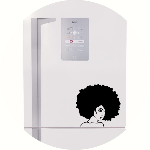 Adesivo de Casa Mulher Beleza Cabelo Black Power
