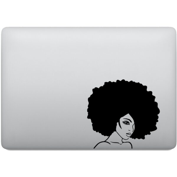 Adesivo de Notebook Mulher Cabelo Black Power