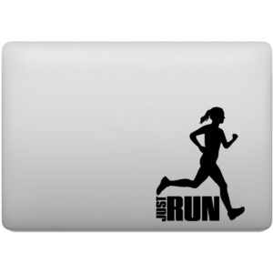 Adesivo de Notebook Corrida Feminina Mulher Corredora