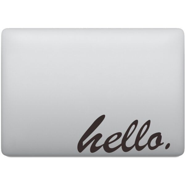 Adesivo de Notebook Hello.