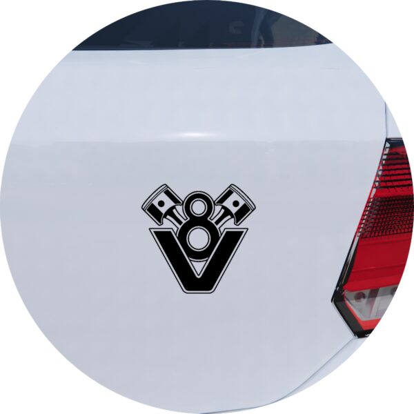 Adesivo de Carro Pistões Motor V8