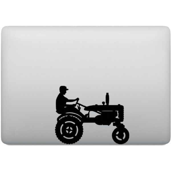 Adesivo de Notebook Homem em trator agrícola