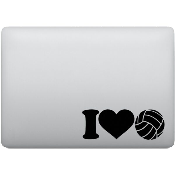 Adesivo de Notebook I Love Volleyball - Eu amo Vôlei