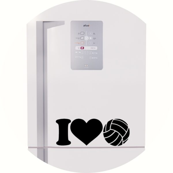 Adesivo de Casa Eu amo Vôlei Voleibol