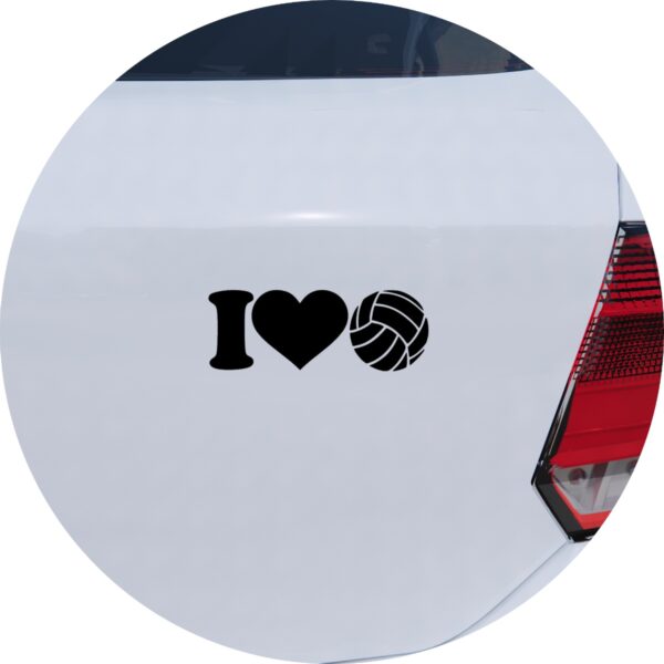Adesivo de Carro Eu amo Vôlei Voleibol