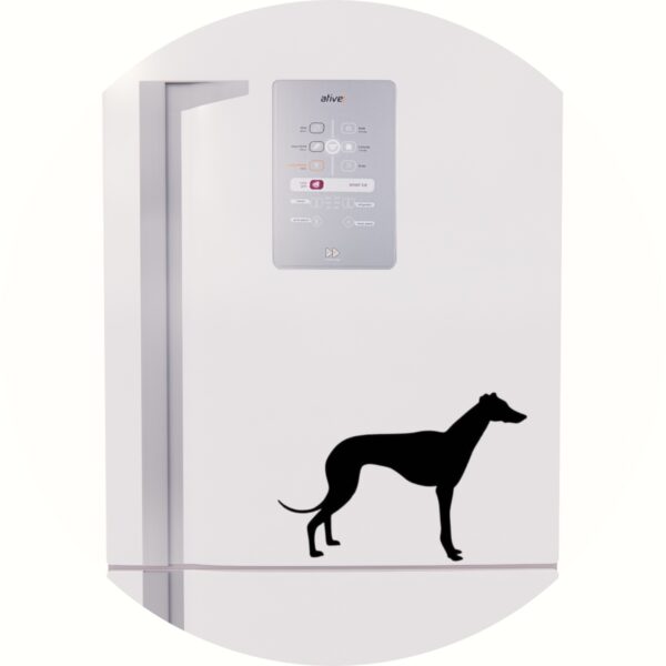 Adesivo de Casa Cachorro Raça Whippet