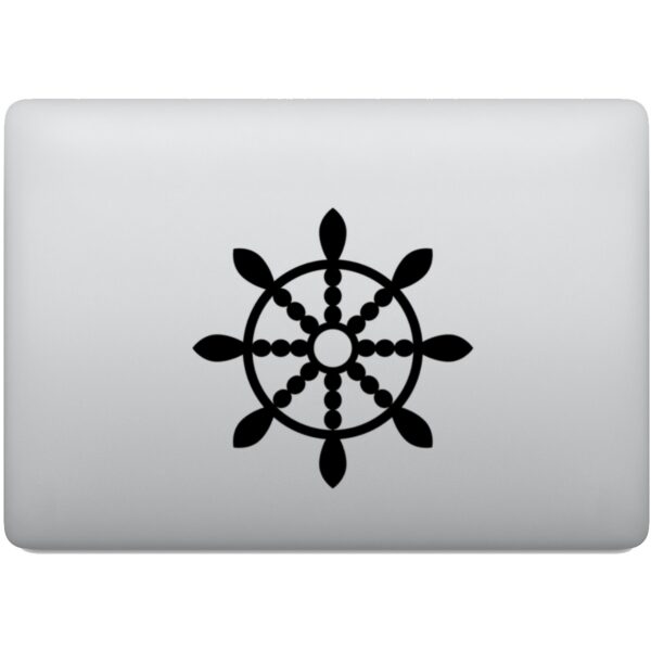 Adesivo de Notebook Roda de Dharma Budismo