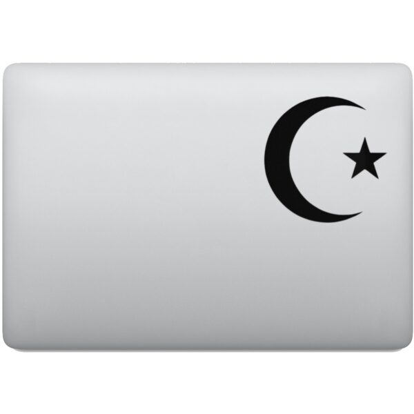 Adesivo de Notebook Islamismo Estrela Crescente