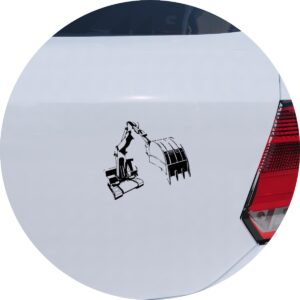 Adesivo de Carro Retroescavadeira Trator