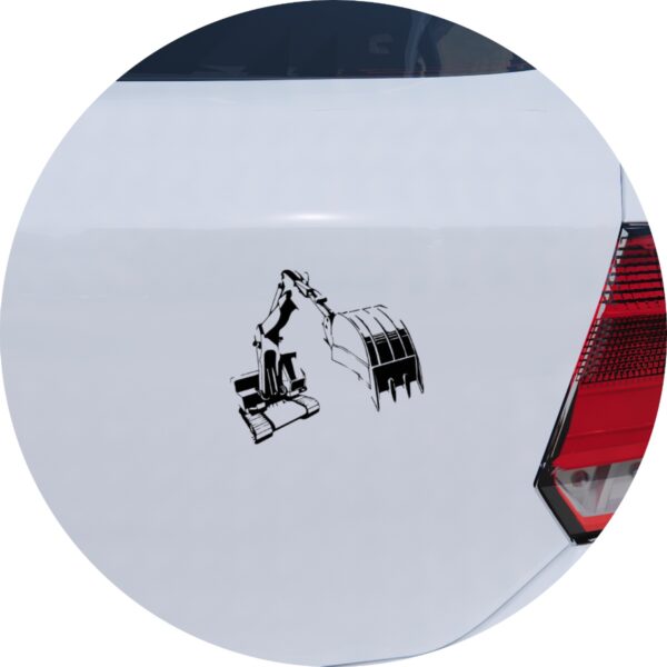 Adesivo de Carro Retroescavadeira Trator