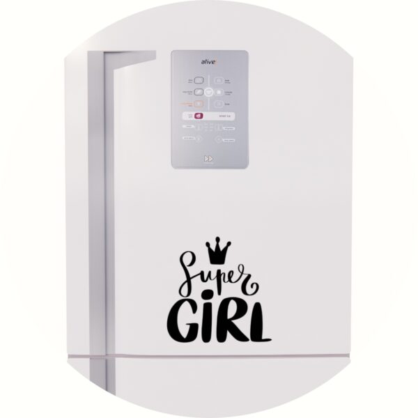 Adesivo de Casa Super Girl Coroa
