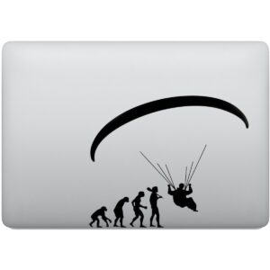 Adesivo de Notebook Evolução do Homem Parapente