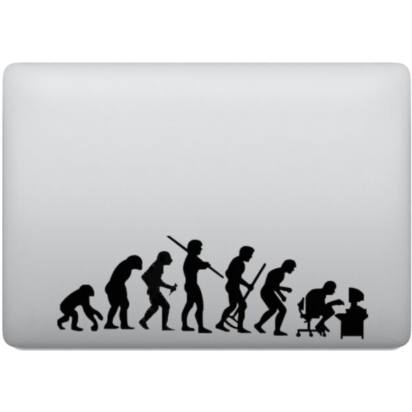 Adesivo de Notebook Evolução do Homem com Tecnologia