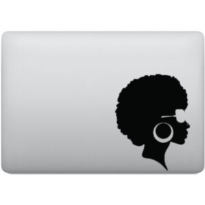 Adesivo de Notebook Mulher Cabelo Black Power