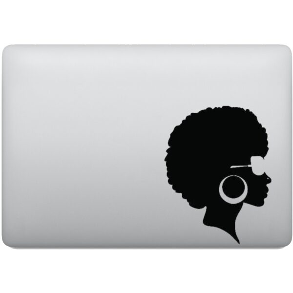 Adesivo de Notebook Mulher Cabelo Black Power