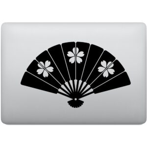 Adesivo de Notebook Leque Chinês Gueixa