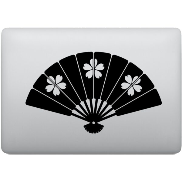 Adesivo de Notebook Leque Chinês Gueixa