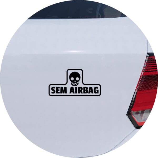 Adesivo de Carro Aviso Sem Airbag
