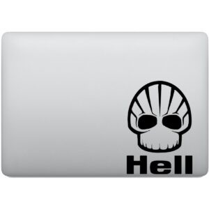Adesivo de Notebook Caveira Posto Hell