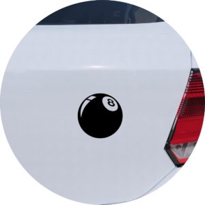 Adesivo de Carro Bola 8 Sinuca Bilhar
