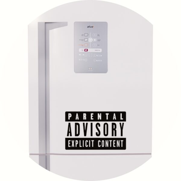 Adesivo de Casa Parental Advisory Explicit Content