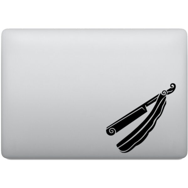Adesivo de Notebook Navalha Aberta Barbeiro