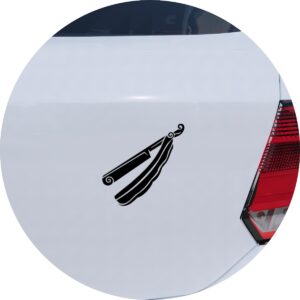 Adesivo de Carro Navalha de Barbeiro