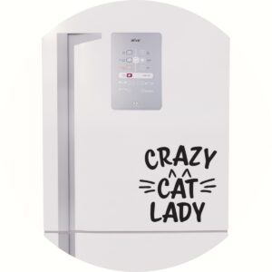 Adesivo de Casa Louca dos Gatos Crazy Cat Lady