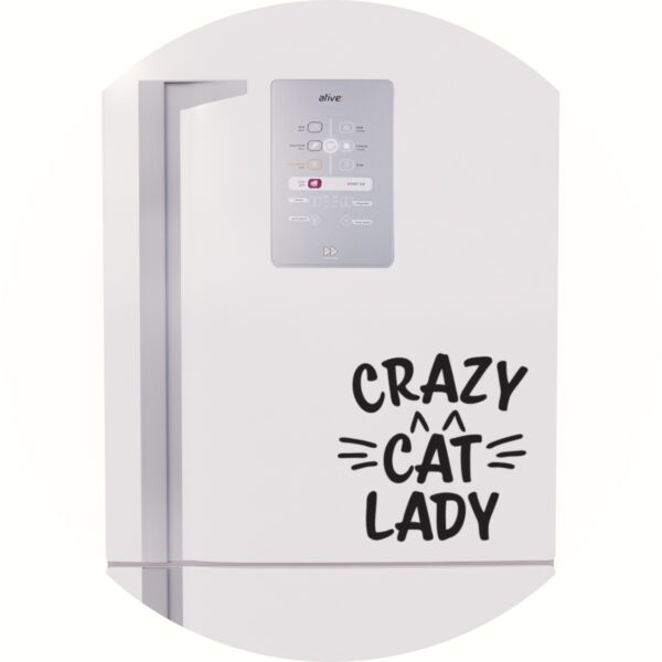 Adesivo de Casa Louca dos Gatos Crazy Cat Lady
