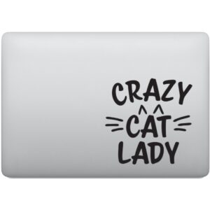 Adesivo de Notebook Crazy Cat Lady