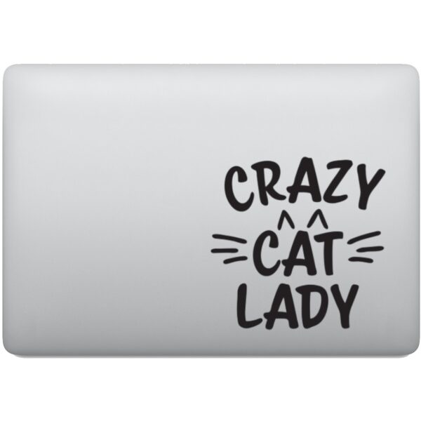Adesivo de Notebook Crazy Cat Lady